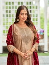 Volvo By Aanchi Vichitra Silk Kurti With Bottom Dupatta Wholesale Price In Surat